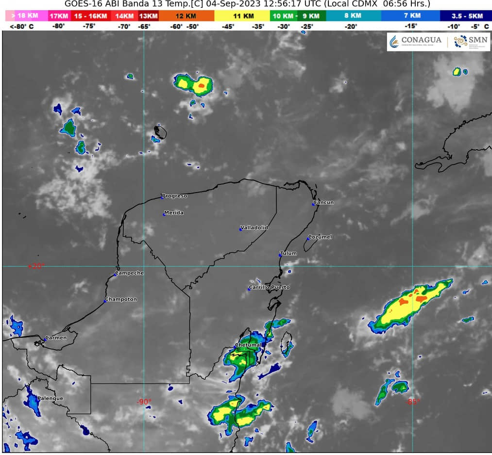 Ambiente cálido y lluvias para este lunes