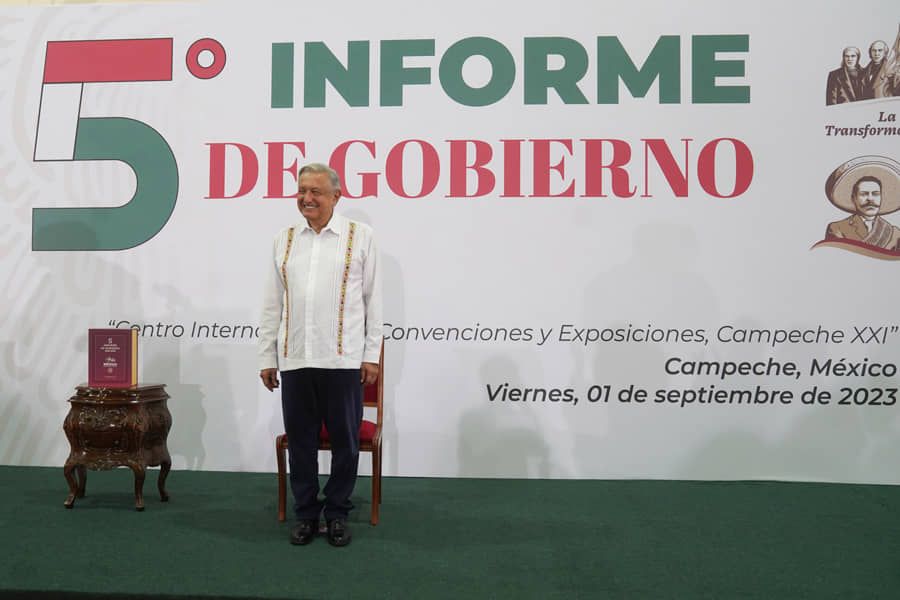 Presenta AMLO su 5° Informe de Gobierno