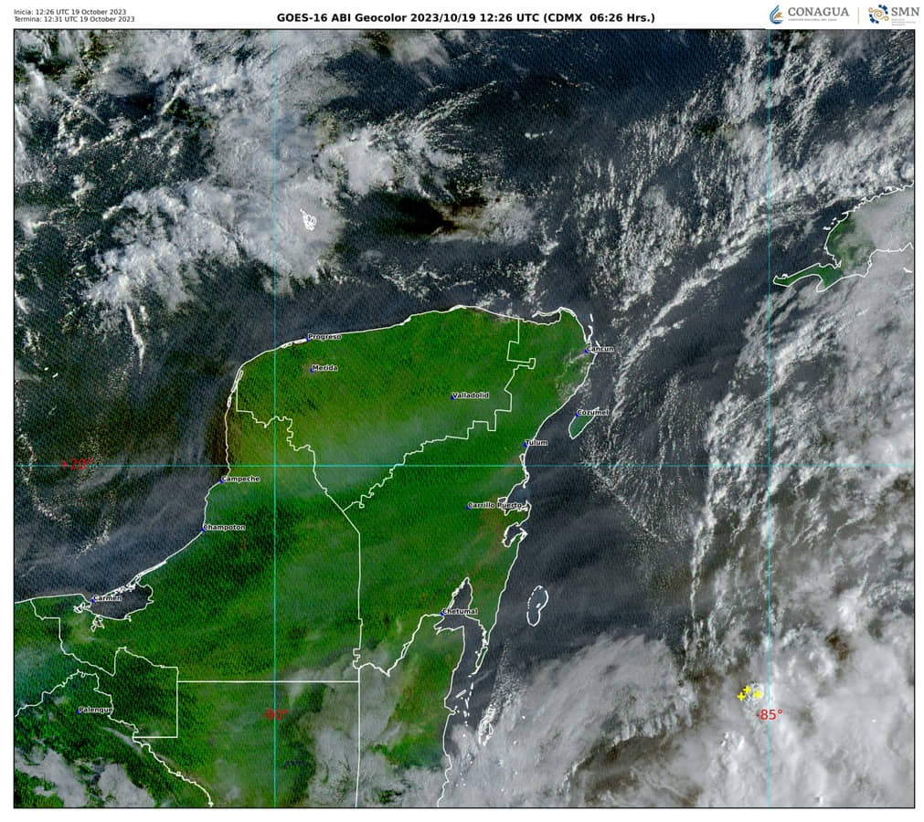 Pronostican ambiente caluroso por la tarde en la Península de Yucatán