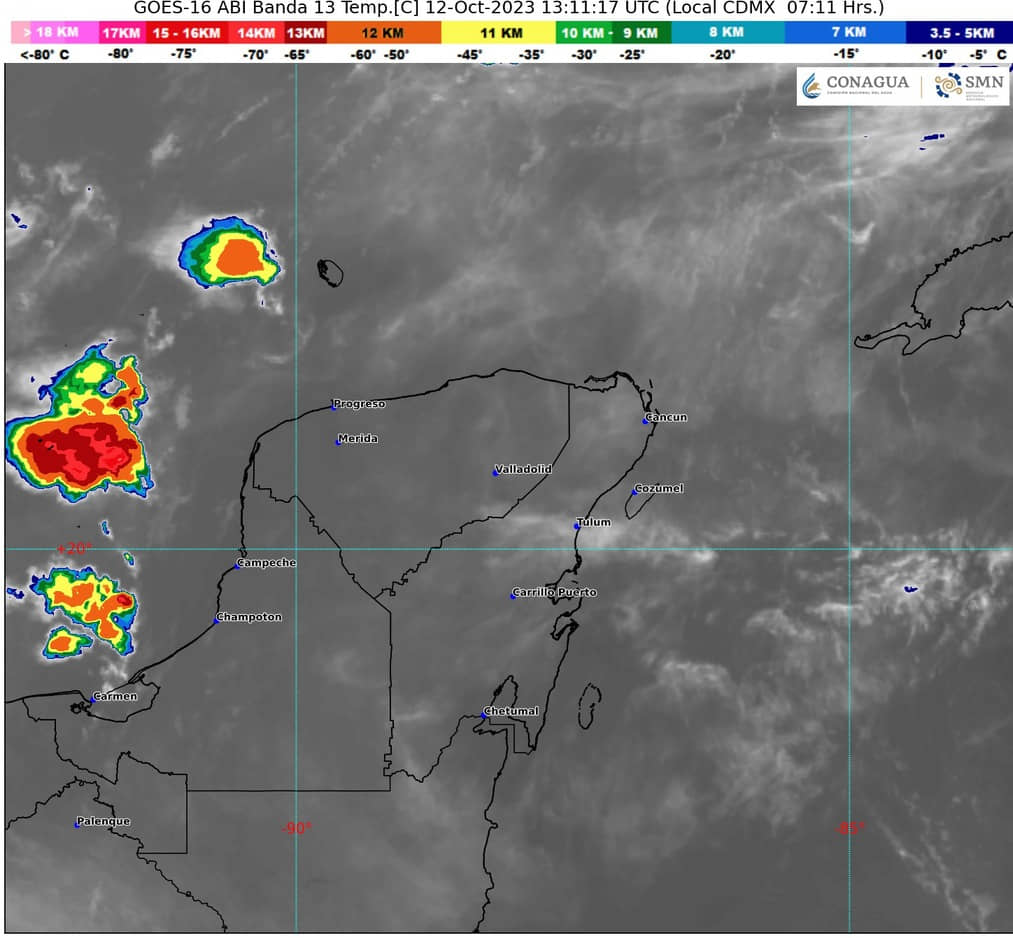 Se espera ambiente muy caluroso por la tarde en Quintana Roo