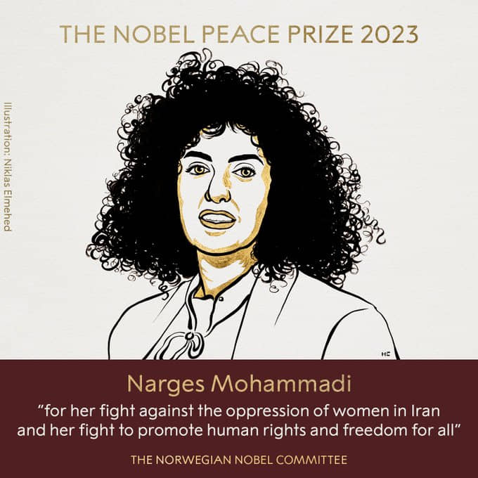 Narges Mohammadi, Premio Nobel de la Paz 2023