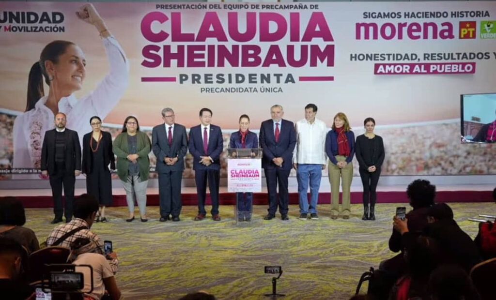 Claudia Sheinbaum presenta a su equipo de precampaña rumbo al 2024