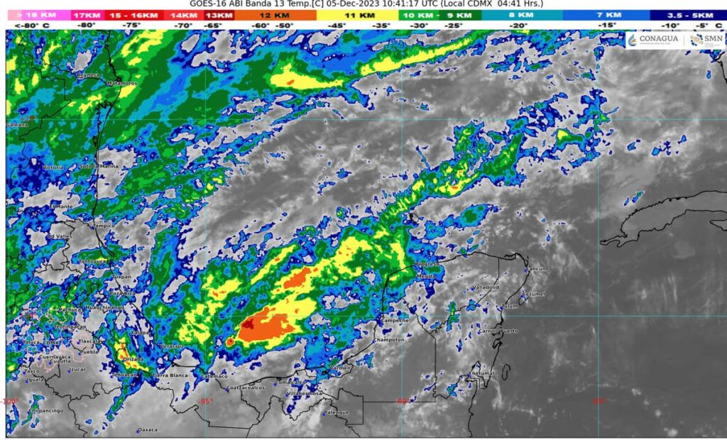 Continuarán los nublados y las lluvias ocasionales en Quintana Roo