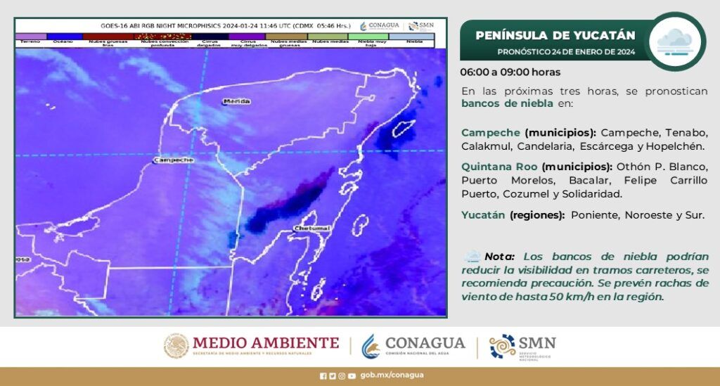 Continuarán las lluvias y nublados en Quintana Roo