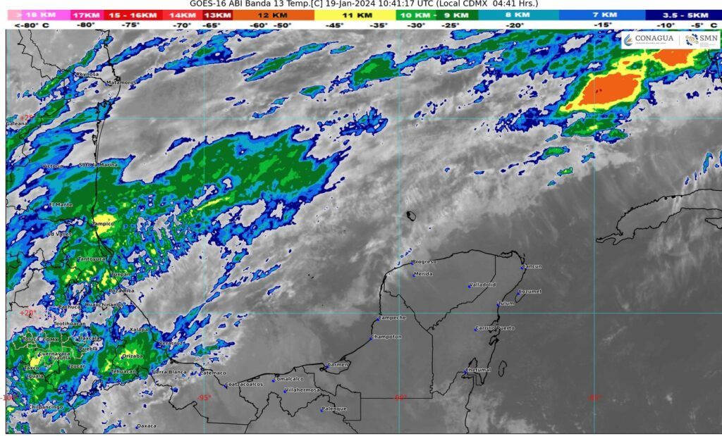 Frente frío afectará el estado a partir de esta noche