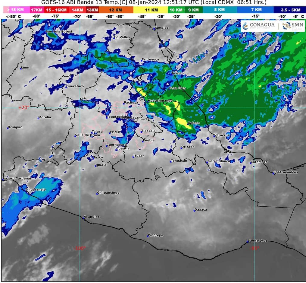 Surada fuerte y lluvias para Quintana Roo