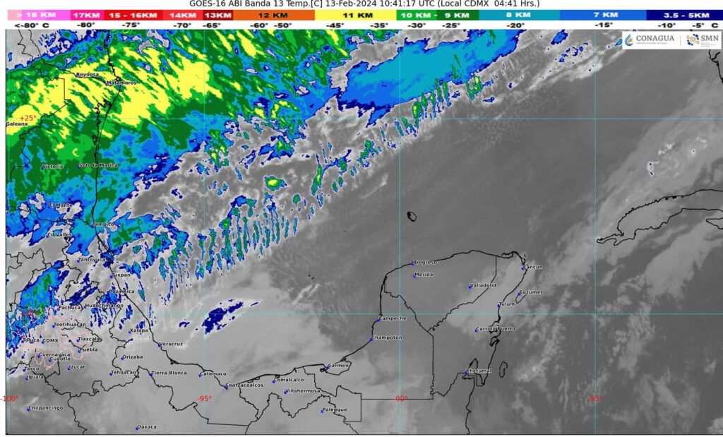 Se prevé norte para este martes