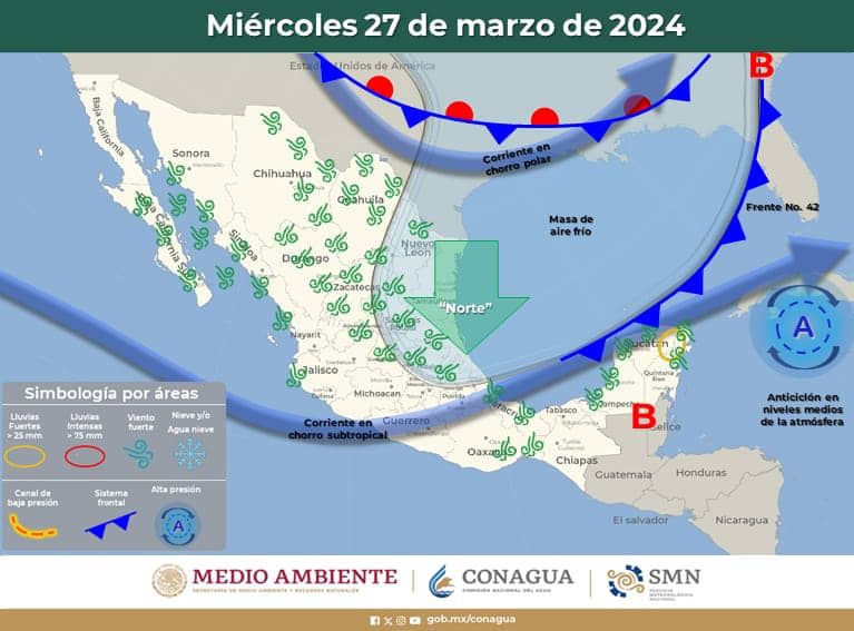 Lluvias moderadas y chubascos pronostican para hoy