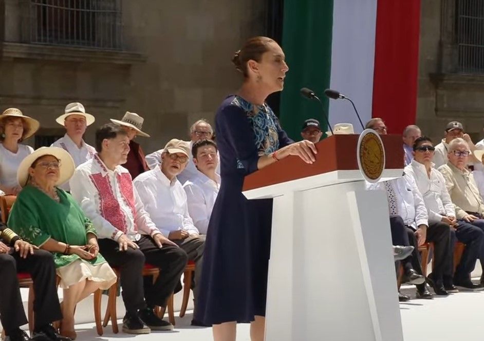 En asamblea informativa, Claudia Sheinbaum defiende la soberanía de México