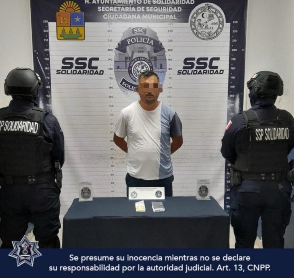 Hombre señalado por intimidar comerciantes es arrestado en Solidaridad